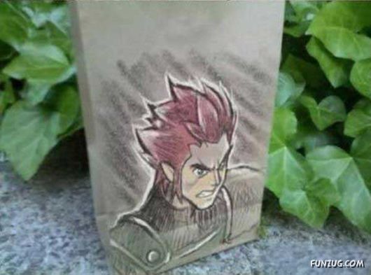 Awesome Dad Draws Art On Lunch Bags