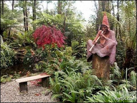Wooden Sculpture Garden in Australia