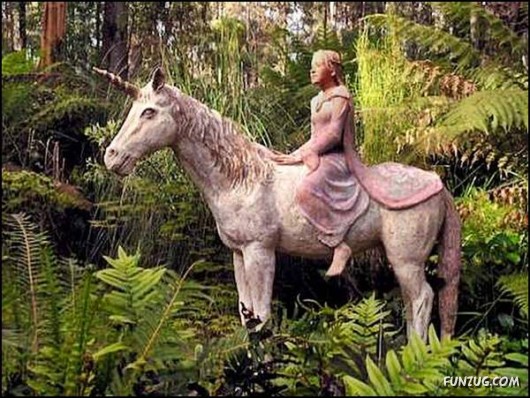 Wooden Sculpture Garden in Australia