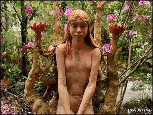 Wooden Sculpture Garden in Australia