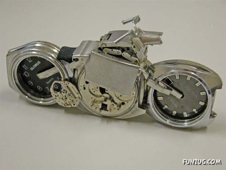 Artistic Wristwatch Motorcycles