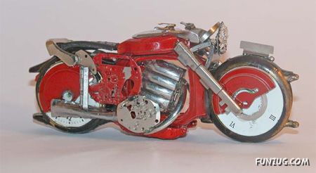 Artistic Wristwatch Motorcycles