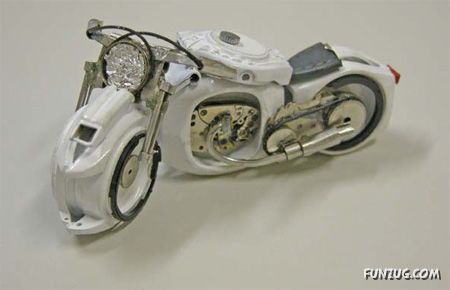 Artistic Wristwatch Motorcycles