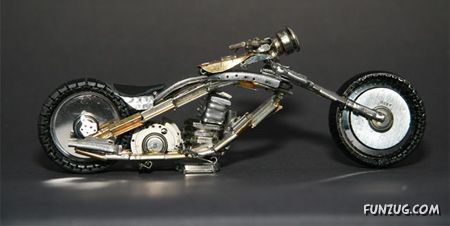 Artistic Wristwatch Motorcycles