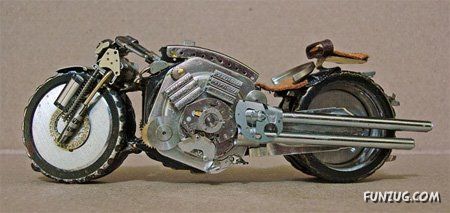 Artistic Wristwatch Motorcycles