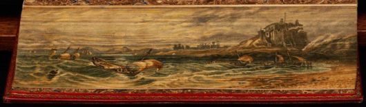 Hidden Artworks Painted On The Edges Of Books  