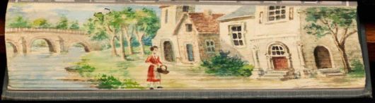 Hidden Artworks Painted On The Edges Of Books  