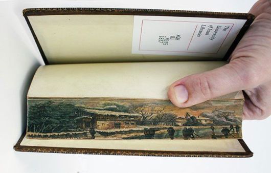 Hidden Artworks Painted On The Edges Of Books  