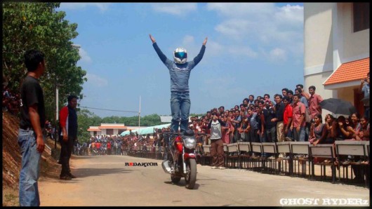 Crazy Bike Show In College