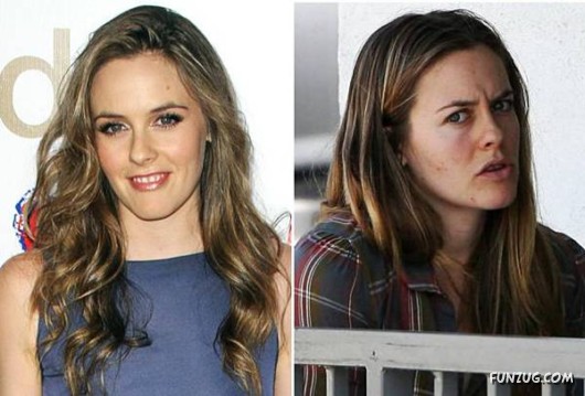 Hollywood Queens With and Without Makeup