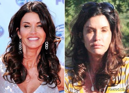 Hollywood Queens With and Without Makeup