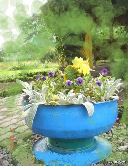 Amazing Creativity With Old Tyres