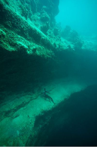Amazing Underwater Caves In The Bahamas