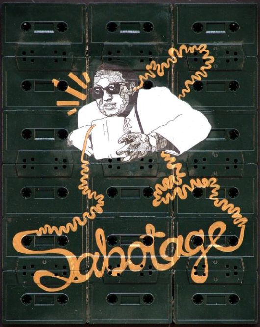 Superb Paintings On Cassette Tape Canvases