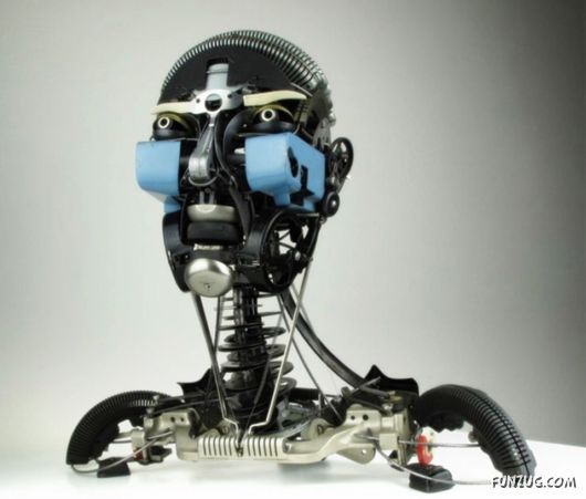 Jeremy Mayer Builds Robots From Recycled Typewriters