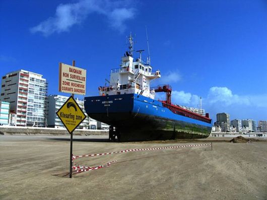 Dutch Cargo Ship On France's West Coast