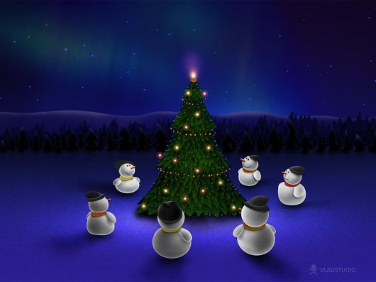 Click to Enlarge - Creative Christmas Wallpapers