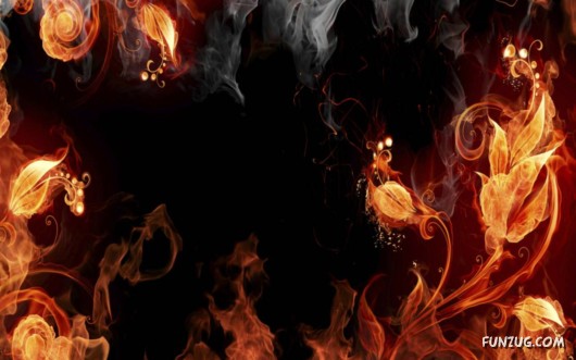 Click to Enlarge - Fire Art Amazing Wallpapers