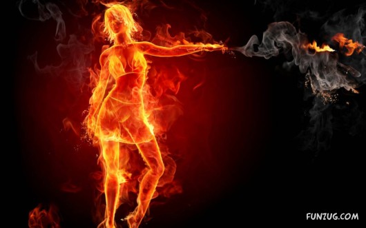Click to Enlarge - Fire Art Amazing Wallpapers