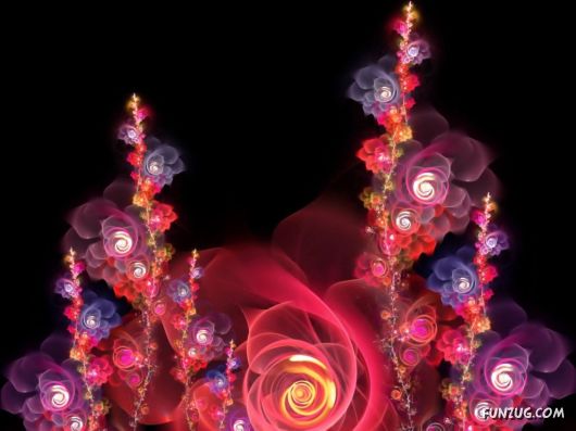 Click to Enlarge - Abstract Flowers Artistic Wallpapers