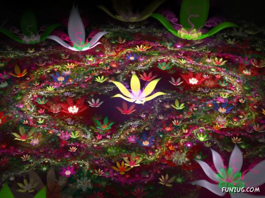 Click to Enlarge - Abstract Flowers Artistic Wallpapers