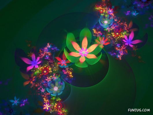 Click to Enlarge - Abstract Flowers Artistic Wallpapers