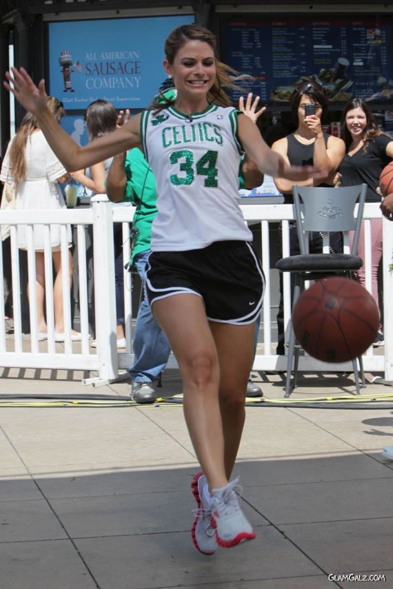 Maria Menounos Loves Playing Basketball