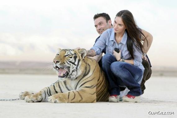 Megan Fox at Big Cat Encounters Ranch