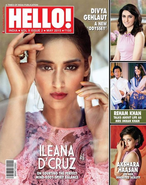 Ileana DCruz Poses in Shoot For HELLO India