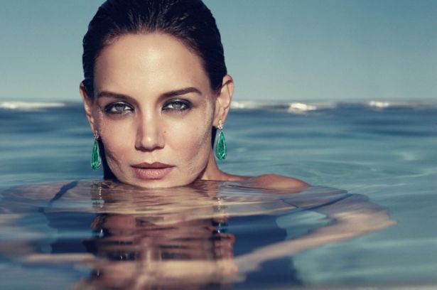 Katie Holmes For IRIS Jewelry Beach Ad Campaign