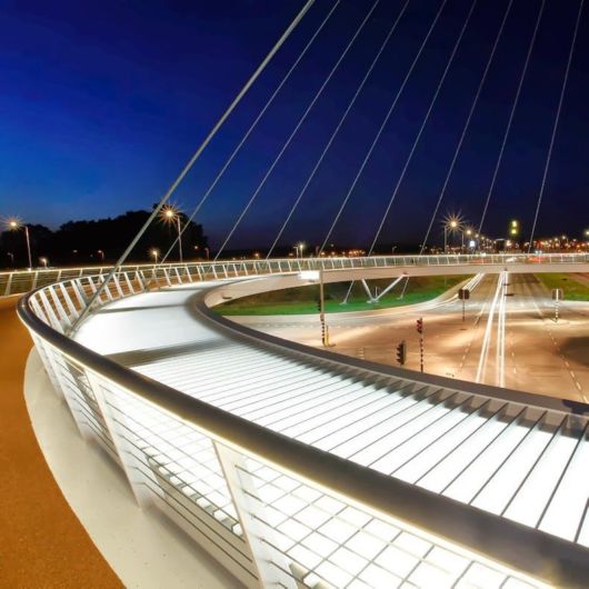 Floating Circular Cycle Bridge In Eindhoven