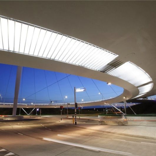 Floating Circular Cycle Bridge In Eindhoven