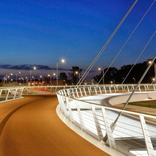 Floating Circular Cycle Bridge In Eindhoven