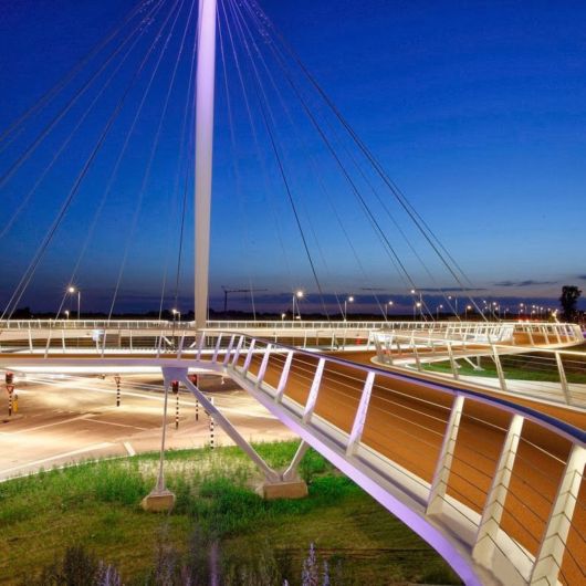 Floating Circular Cycle Bridge In Eindhoven