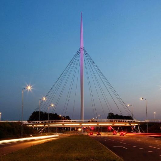 Floating Circular Cycle Bridge In Eindhoven