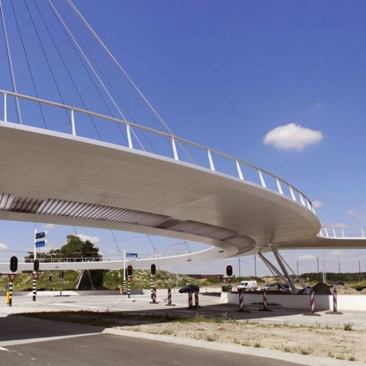 Floating Circular Cycle Bridge In Eindhoven